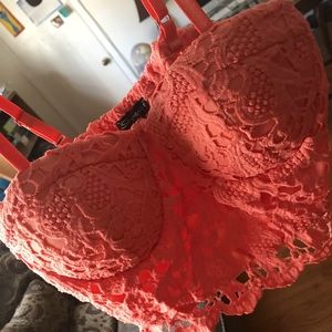 Bright Coral/Pink Bustier